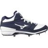 imageMizuno Mens Dominant Ic Mid Baseball ShoeNavy White