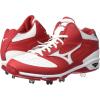 imageMizuno Mens Dominant Ic Mid Baseball ShoeRedWhite