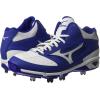imageMizuno Mens Dominant Ic Mid Baseball ShoeRoyal White