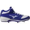 imageMizuno Mens Dominant Ic Mid Baseball ShoeRoyal White