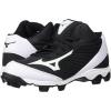 imageMizuno UnisexAdult Baseball Cleat ShoeBlackWhite