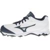 imageMizuno Womens 9Spike Advanced Sweep 3 Softball CleatWhitenavy