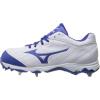 imageMizuno Womens 9Spike Advanced Sweep 3 Softball CleatWhiteroyal