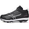 imageMizuno Womens Sweep 6 Mid Softball ShoeBlackWhite