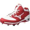 imageMizuno Mens Dominant Ic Mid Baseball ShoeRedWhite