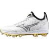 imageMizuno Mens Dominant Knit 2 Low Mens TPU Baseball CleatWhiteGold