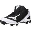 imageMizuno UnisexAdult Baseball Cleat ShoeBlackWhite