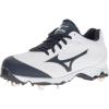 imageMizuno Womens 9Spike Advanced Sweep 3 Softball CleatWhitenavy