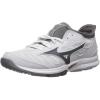 imageMizuno womens Players Trainer 2 Womens Fastpitch Softball Turf ShoeWhiteGrey