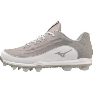 imageMizuno Mens Ambition 3 Low TPU Baseball Cleats GreyWhite 15