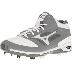 imageMizuno Mens Dominant Ic Mid Baseball ShoeGreyWhite