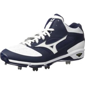 imageMizuno Mens Dominant Ic Mid Baseball ShoeNavy White