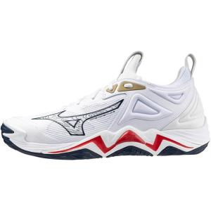 imageMizuno Mens Wave Momentum 3 Volleyball ShoesPatriot Bluewhite