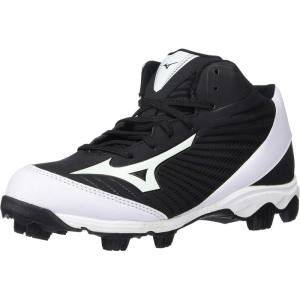 imageMizuno UnisexAdult Baseball Cleat ShoeBlackWhite