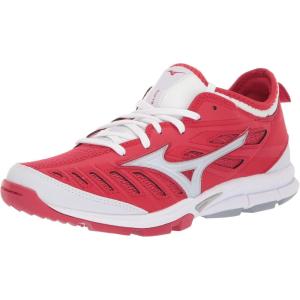 imageMizuno womens Players Trainer 2 Womens Fastpitch Softball Turf ShoeRedWhite