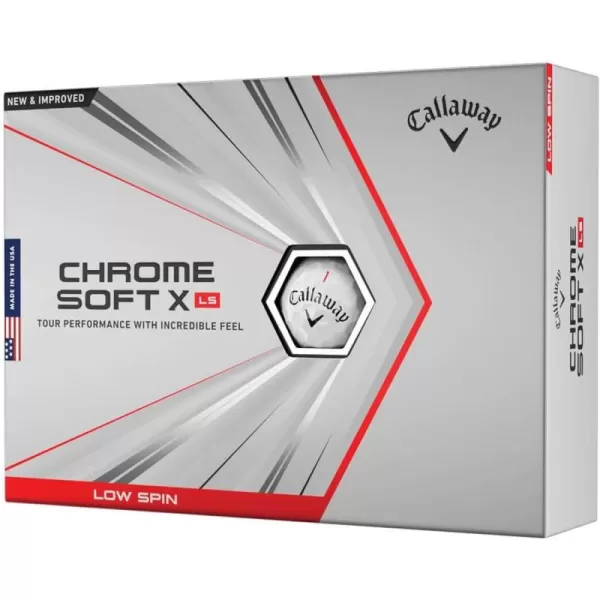 Callaway 2021 Chrome Soft X LS Golf Balls 