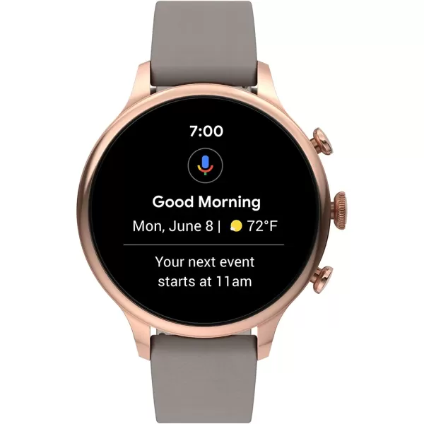 imageFossil Gen 6 42mm Touchscreen Smartwatch with Alexa BuiltIn Heart Rate Blood Oxygen Activity Tracking GPS Speaker Smartphone NotificationsRose GoldTaupe