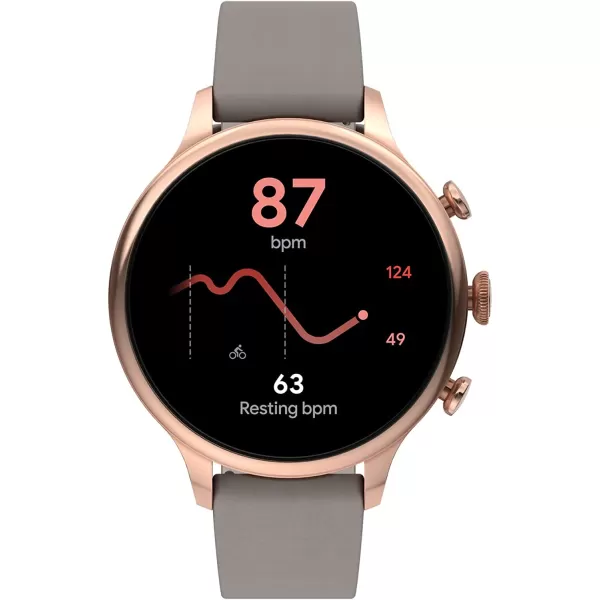 imageFossil Gen 6 42mm Touchscreen Smartwatch with Alexa BuiltIn Heart Rate Blood Oxygen Activity Tracking GPS Speaker Smartphone NotificationsRose GoldTaupe