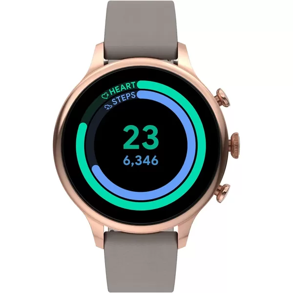 imageFossil Gen 6 42mm Touchscreen Smartwatch with Alexa BuiltIn Heart Rate Blood Oxygen Activity Tracking GPS Speaker Smartphone NotificationsRose GoldTaupe