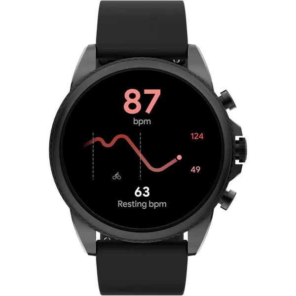 imageFossil Gen 6 44mm Touchscreen Smartwatch with Alexa BuiltIn Heart Rate Blood Oxygen Activity Tracking GPS Speaker Smartphone NotificationsBlack