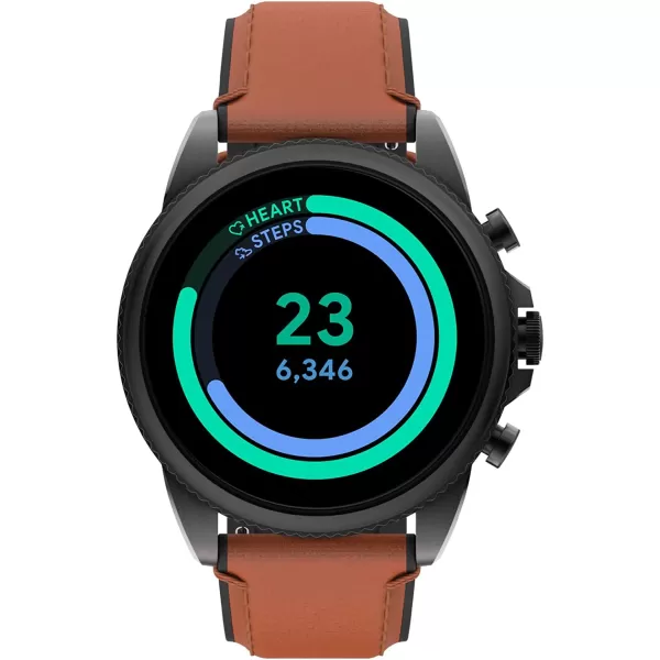 imageFossil Gen 6 44mm Touchscreen Smartwatch with Alexa BuiltIn Heart Rate Blood Oxygen Activity Tracking GPS Speaker Smartphone NotificationsBlackBrown