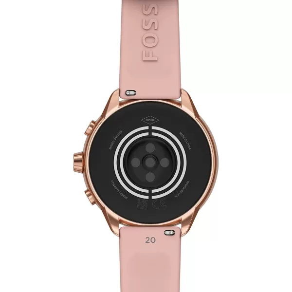 imageFossil Gen 6 44mm Wellness Edition Touchscreen Smartwatch with Alexa BuiltIn Heart Rate Blood Oxygen Activity Tracking GPS Speaker Smartphone NotificationsRose GoldBlush