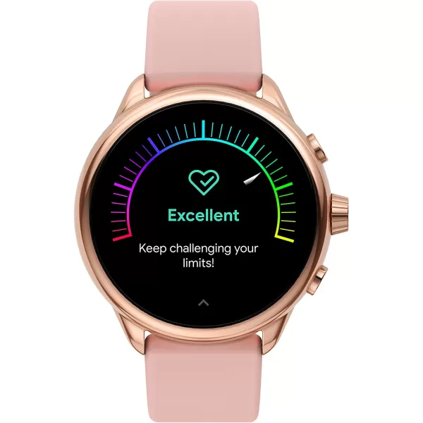 imageFossil Gen 6 44mm Wellness Edition Touchscreen Smartwatch with Alexa BuiltIn Heart Rate Blood Oxygen Activity Tracking GPS Speaker Smartphone NotificationsRose GoldBlush