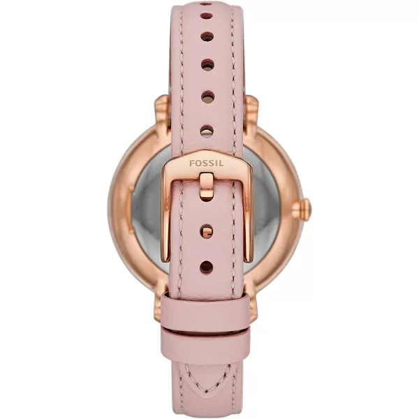 imageFossil Jacqueline Womens Watch with Stainless Steel or Leather Band Analog Watch DisplayRose GoldBlush Solar