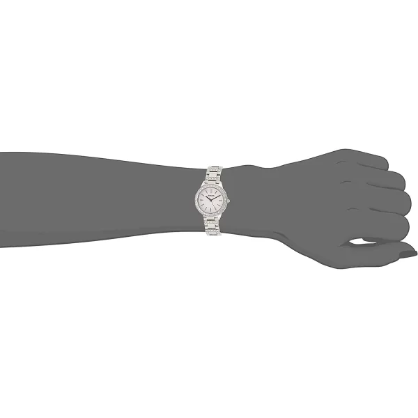 imageFossil Jesse Womens Watch with Crystal Accents and SelfAdjustable Stainless Steel Bracelet BandSilver