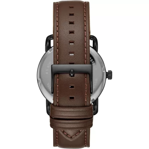 imageFossil Mens Copeland Stainless Steel and Leather Casual Quartz WatchBrown watchamp bracelet