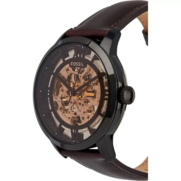 imageFossil Mens Townsman Stainless Steel Mechanical Automatic WatchBlackCognac