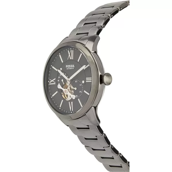 imageFossil Mens Townsman Stainless Steel Mechanical Automatic WatchSmoke