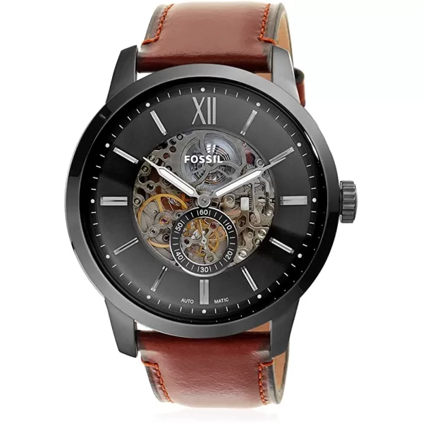 imageFossil Mens Townsman Stainless Steel Mechanical Automatic WatchSmoke Brown