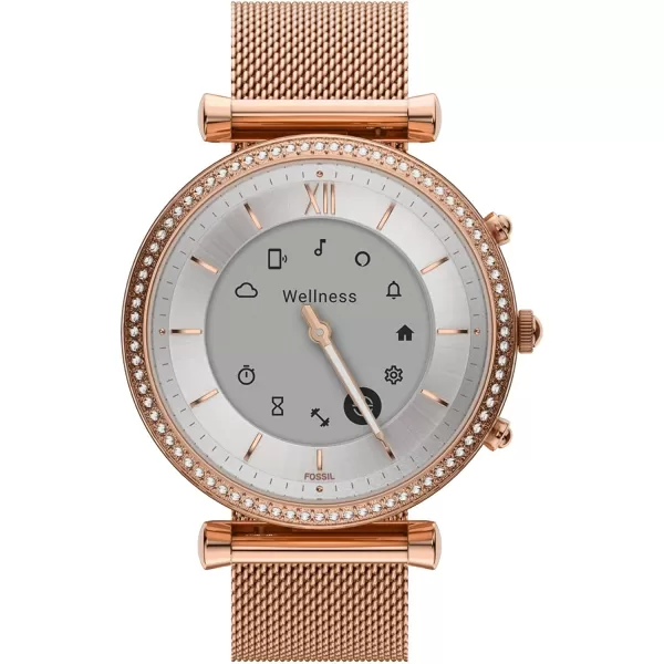 imageFossil Stella Gen 6 Hybrid Smartwatch with Alexa BuiltIn Heart Rate Activity Tracking Blood Oxygen and Smartphone NotificationsCarlie Rose Gold