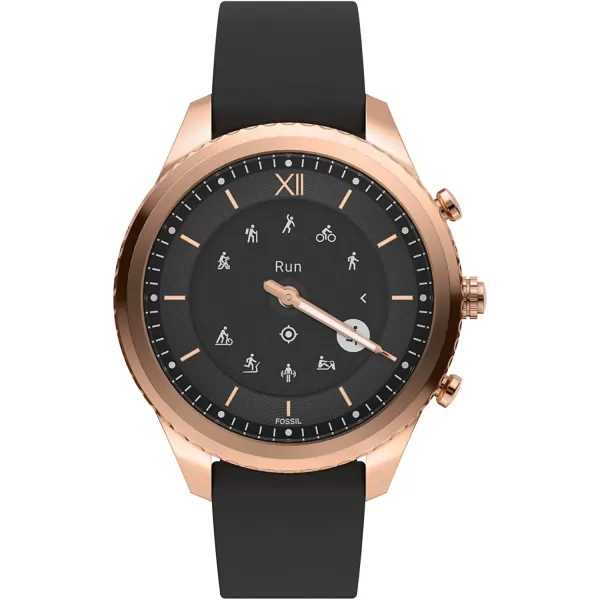 imageFossil Stella Gen 6 Hybrid Smartwatch with Alexa BuiltIn Heart Rate Activity Tracking Blood Oxygen and Smartphone NotificationsStella Rose GoldBlack