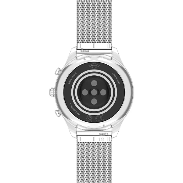 imageFossil Stella Gen 6 Hybrid Smartwatch with Alexa BuiltIn Heart Rate Activity Tracking Blood Oxygen and Smartphone NotificationsStella Silver