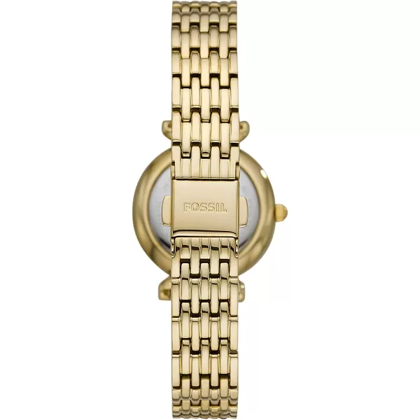 imageFossil Womens Carlie Mini Quartz Stainless Steel Dress WatchGold Glitz