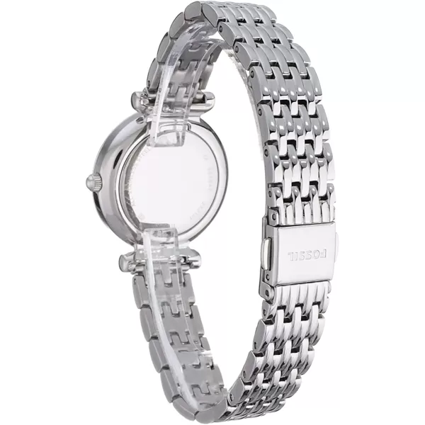 imageFossil Womens Carlie Mini Quartz Stainless Steel Dress WatchSilverMother of Pearl