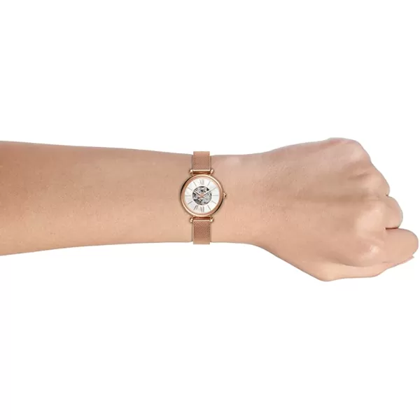 imageFossil Womens Carlie Mini Quartz Stainless Steel Silver WatchRose Gold Automatic