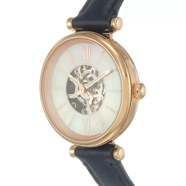 imageFossil Womens Carlie Mini Quartz Stainless Steel Silver WatchRose GoldNavy