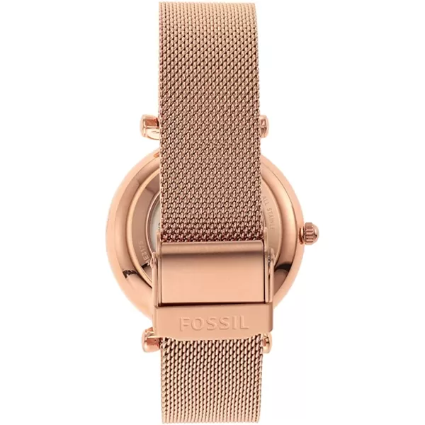 imageFossil Womens Carlie Quartz Stainless Steel WatchRose Gold Automatic