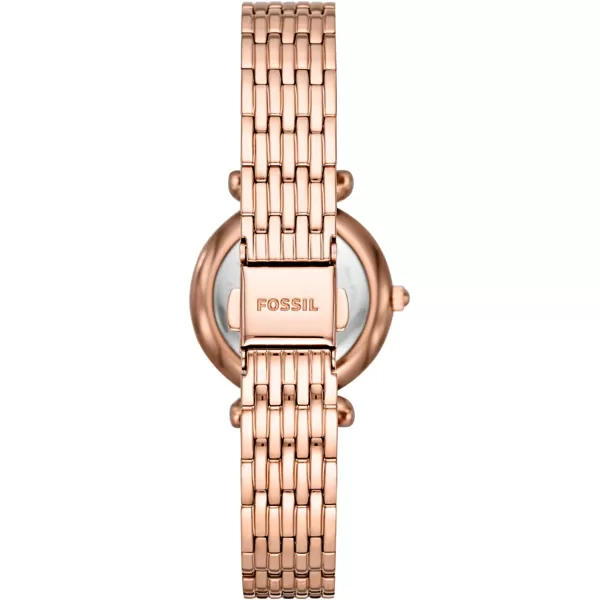 imageFossil Womens Carlie Quartz Stainless Steel WatchRose Gold Glitz