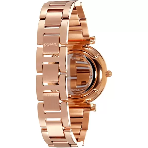 imageFossil Womens Carlie Quartz Stainless Steel WatchRose Gold Glitz