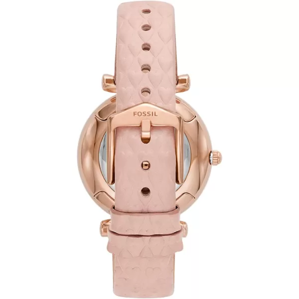 imageFossil Womens Carlie Quartz Stainless Steel WatchRose GoldBlush Heart