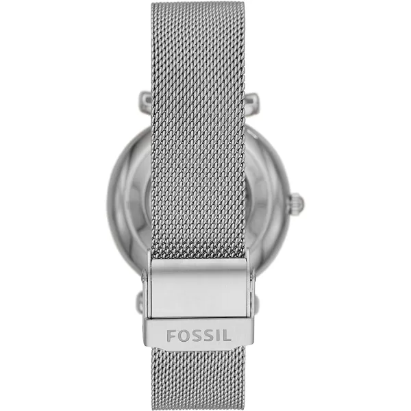 imageFossil Womens Carlie Quartz Stainless Steel WatchSilver Mesh Automatic