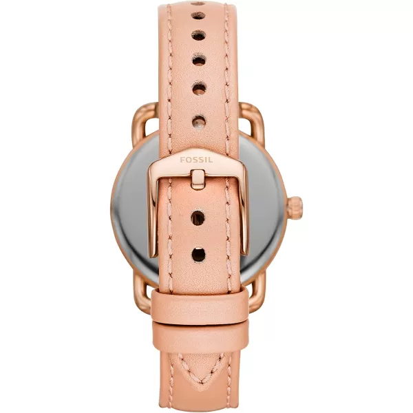 imageFossil Womens Copeland Stainless Steel and Leather Casual Quartz WatchRose Gold Blush