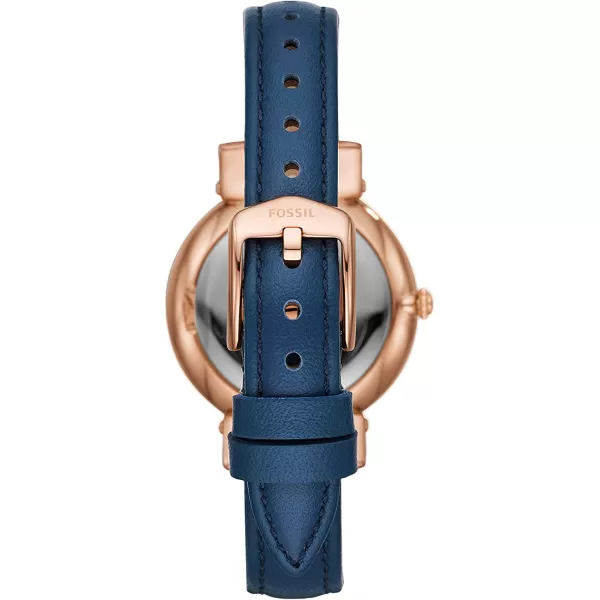 imageFossil Womens Daisy Stainless Steel Casual Quartz WatchRose Gold Blue