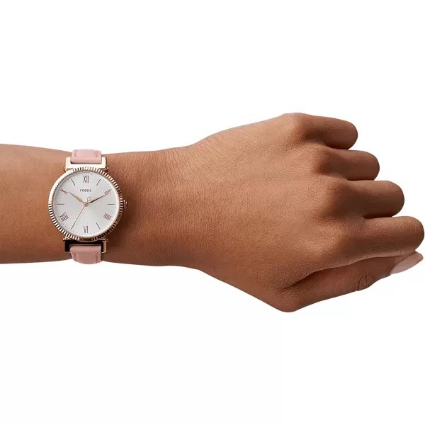 imageFossil Womens Daisy Stainless Steel Casual Quartz WatchRose Gold Blush