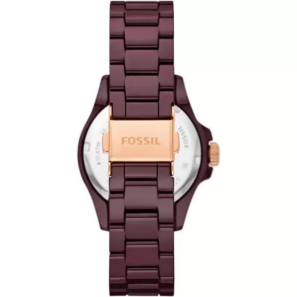 imageFossil Womens FB01 Stainless Steel DiveInspired Casual Quartz WatchRust Brown