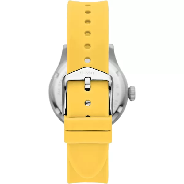 imageFossil Womens FB01 Stainless Steel DiveInspired Casual Quartz WatchSilverYellow